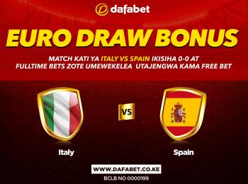 Dafabet offers free bet for prediction in crunch Spain-Italy EURO semi