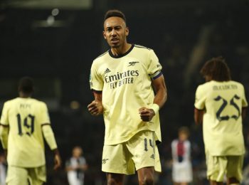 Aubameyang on the hat-trick as Arsenal hit West Brom for six in Carabao Cup