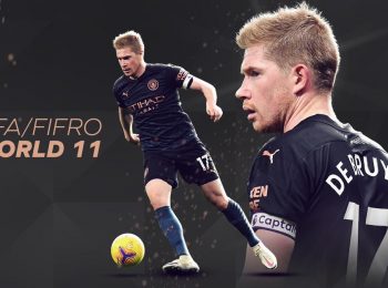 Kevin De Bruyne receives 2020 FIFA/FIFPRO men’s World 11 award