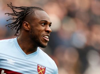 Michail Antonio: Striker breaks scoring record as West Ham crush 10-man Leicester