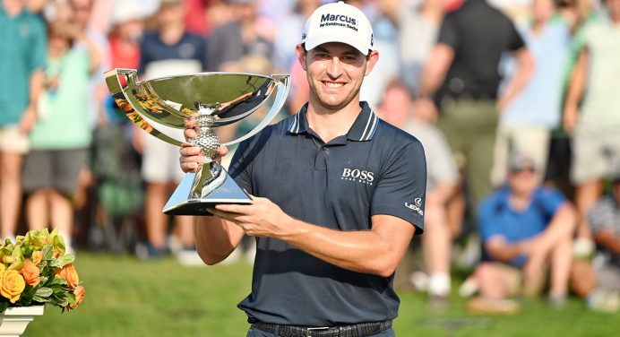 Tour Championship: Patrick Cantlay beats Jon Rahm to win $15m prize in Atlanta