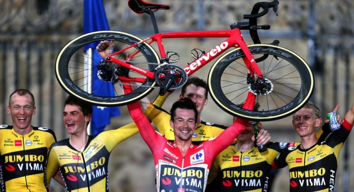 Primoz Roglic wins third straight Vuelta a Espana title