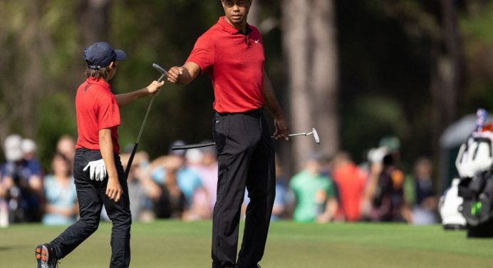Woods and son ride birdie blitz to finish second at PNC Championship
