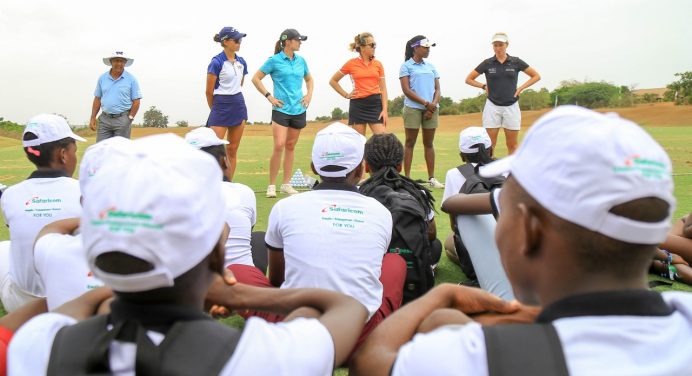 Junior golfers treated to golf clinic at Magical Kenya Ladies Open