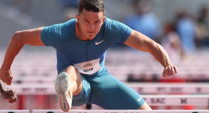 Devon Allen runs third-best 110m hurdles time ever